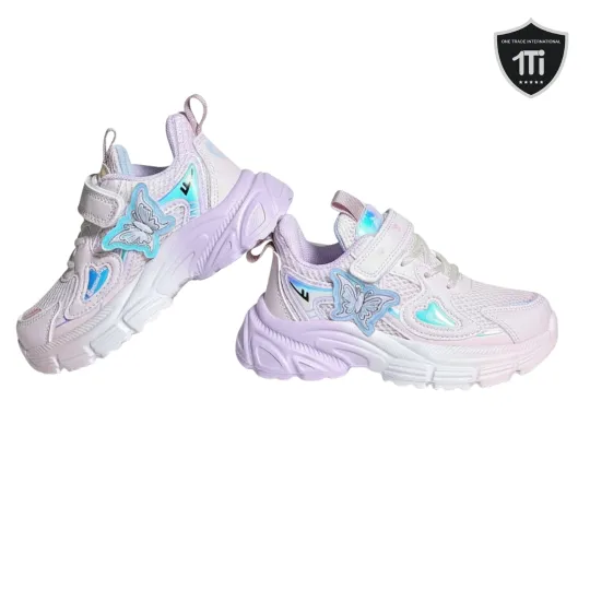Butterfly Light-Up Sneakers For Girls– Pink & Blue